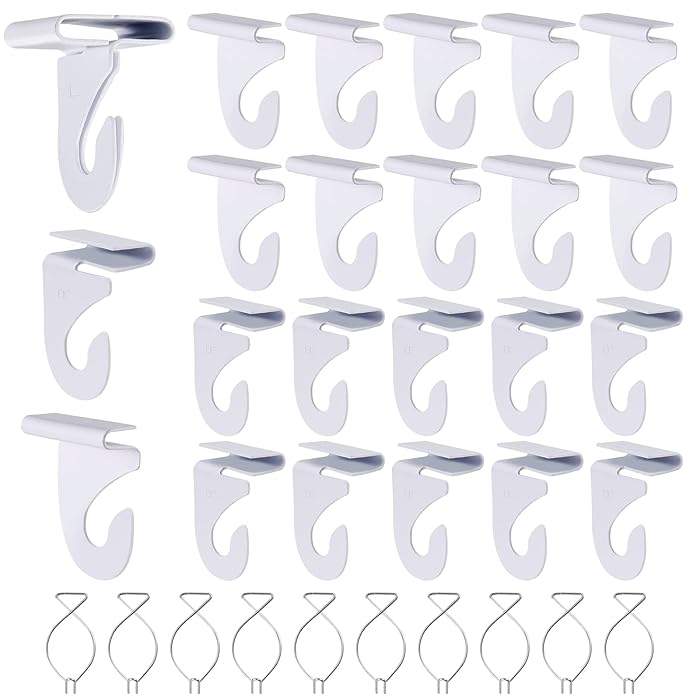 Buy OALEN 20 Drop Ceiling Hooks for Classrooms & Offices, White Heavy