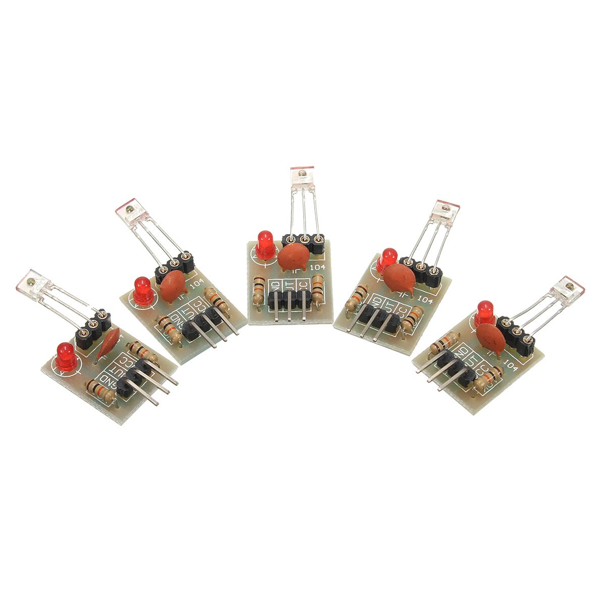 Generic 5Pcs 5V High Level Laser Receiver Sensor Module Nonmodulator Tube For Arduino Amazon