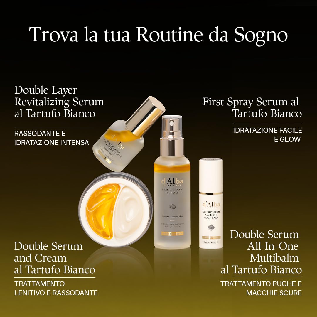 d'Alba Stick Balsamo Multiuso All-in-One Tartufo Bianco Italiano, Cura della Pelle Vegana, Trattamento 3 in 1 per il Rimedio delle rughe, per il Trattamento degli Occhi, Cura della Pelle Coreana