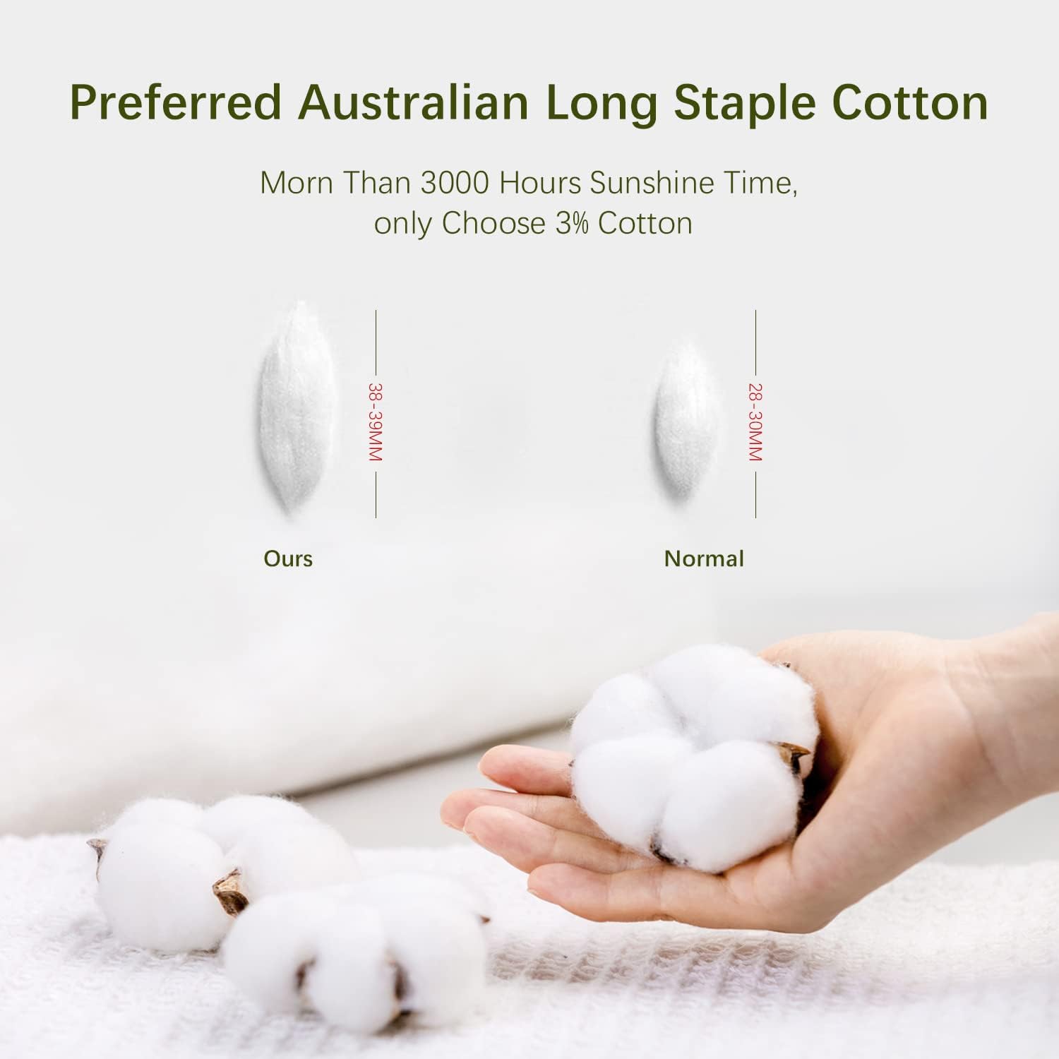 MILDLY 100% Washed Cotton White and Green Reversible Duvet Cover Set King Size Casual Design Soft Bedding Set 2 Pillow Cases + 1 Duvet Cover with Zipper & Corner Ties