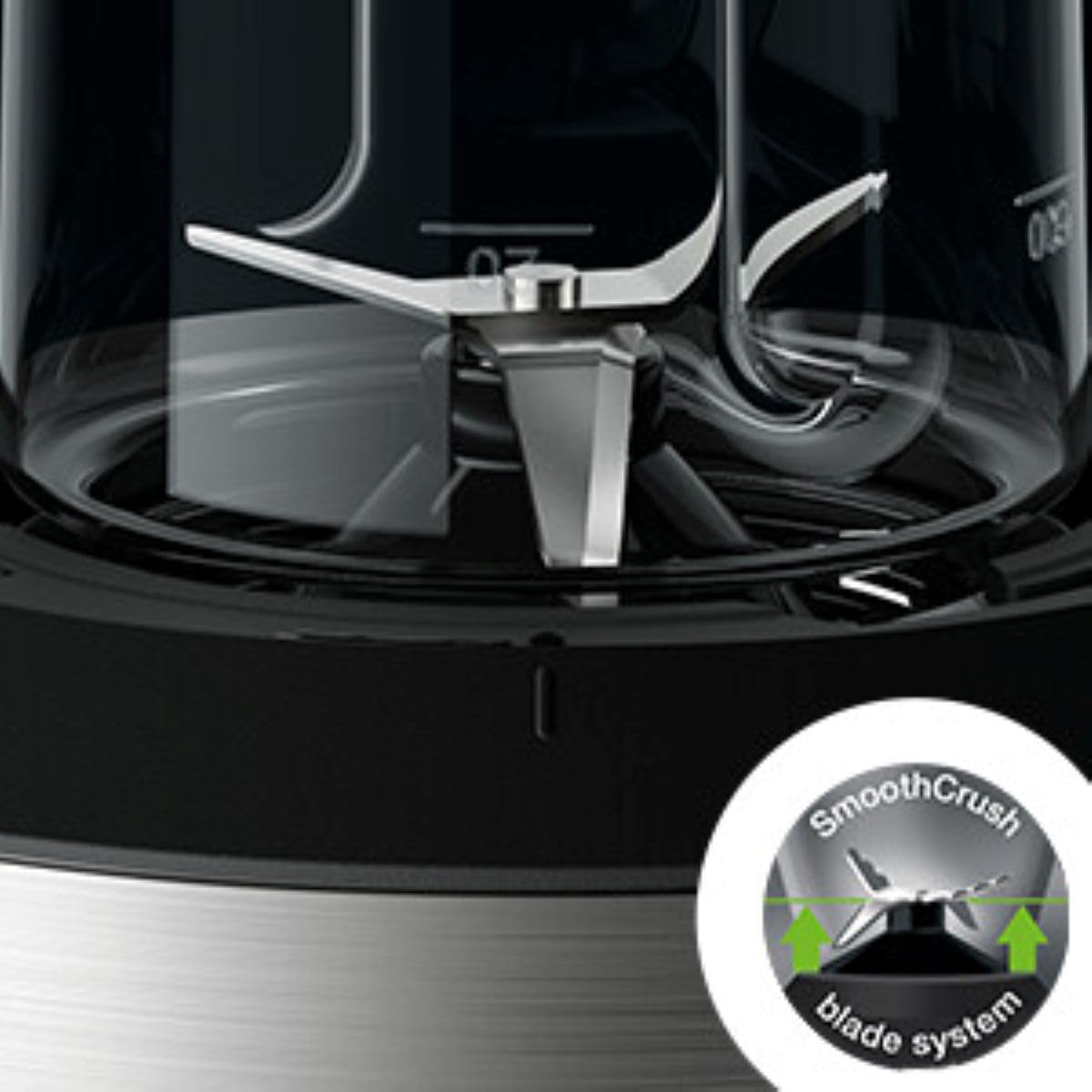Braun Household PowerBlend 3 JB 3272 mikser stojący – szklana nasadka do miksowania 1,5 l, pomocnik kuchenny do rozdrabniania, przecierania i miksowania, w zestawie 2 butelki Smoothie2Go, 800 W, stal
