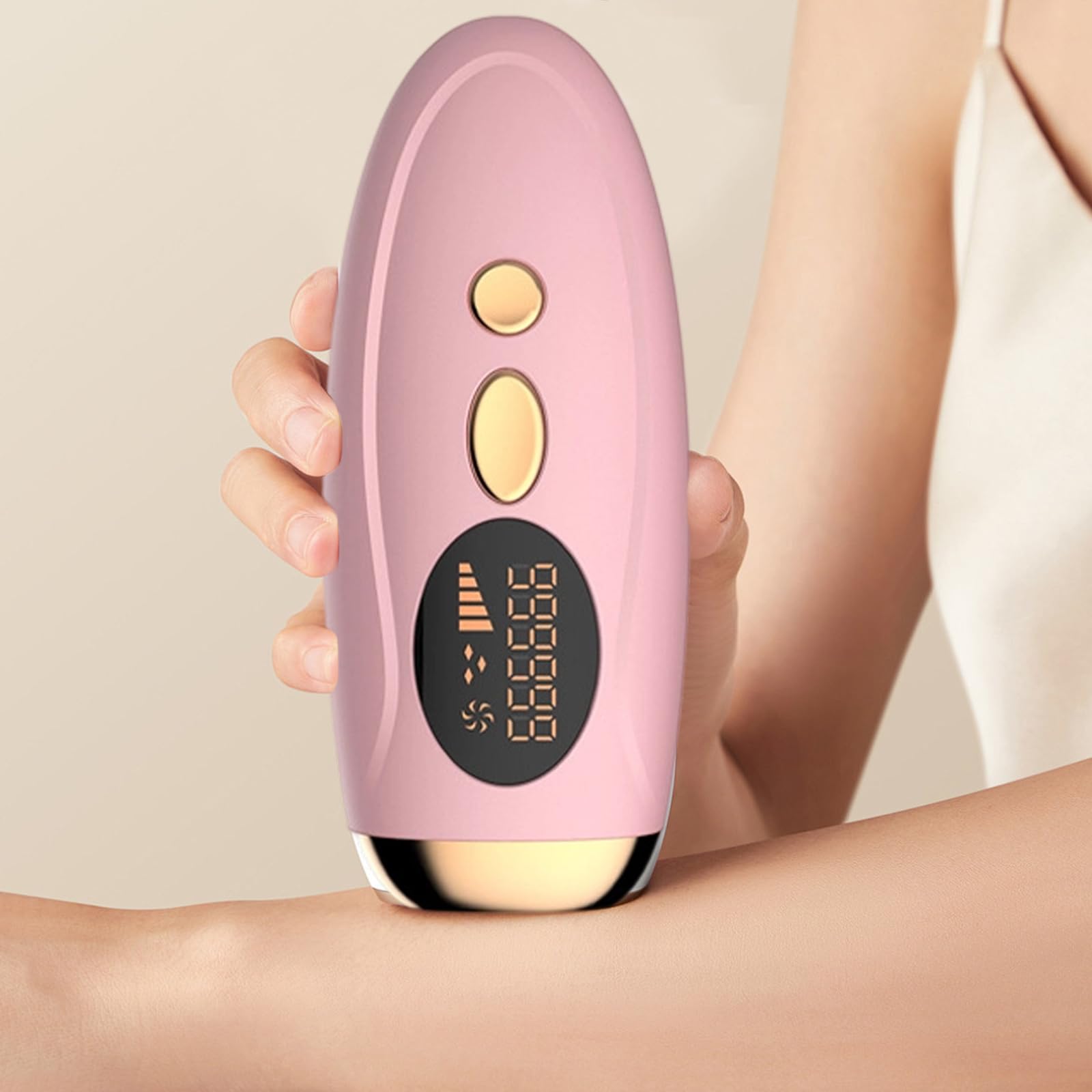 Geräte Haarentfernung Laser, Tragbares IPL Haarentfernung Gerät für Zuhause, Effiziente Ganzkörper-Haarentfernung mit Saphir Technologie, für Damen/Herren, Gesich, Körper, Beine, Achseln (Rosa)