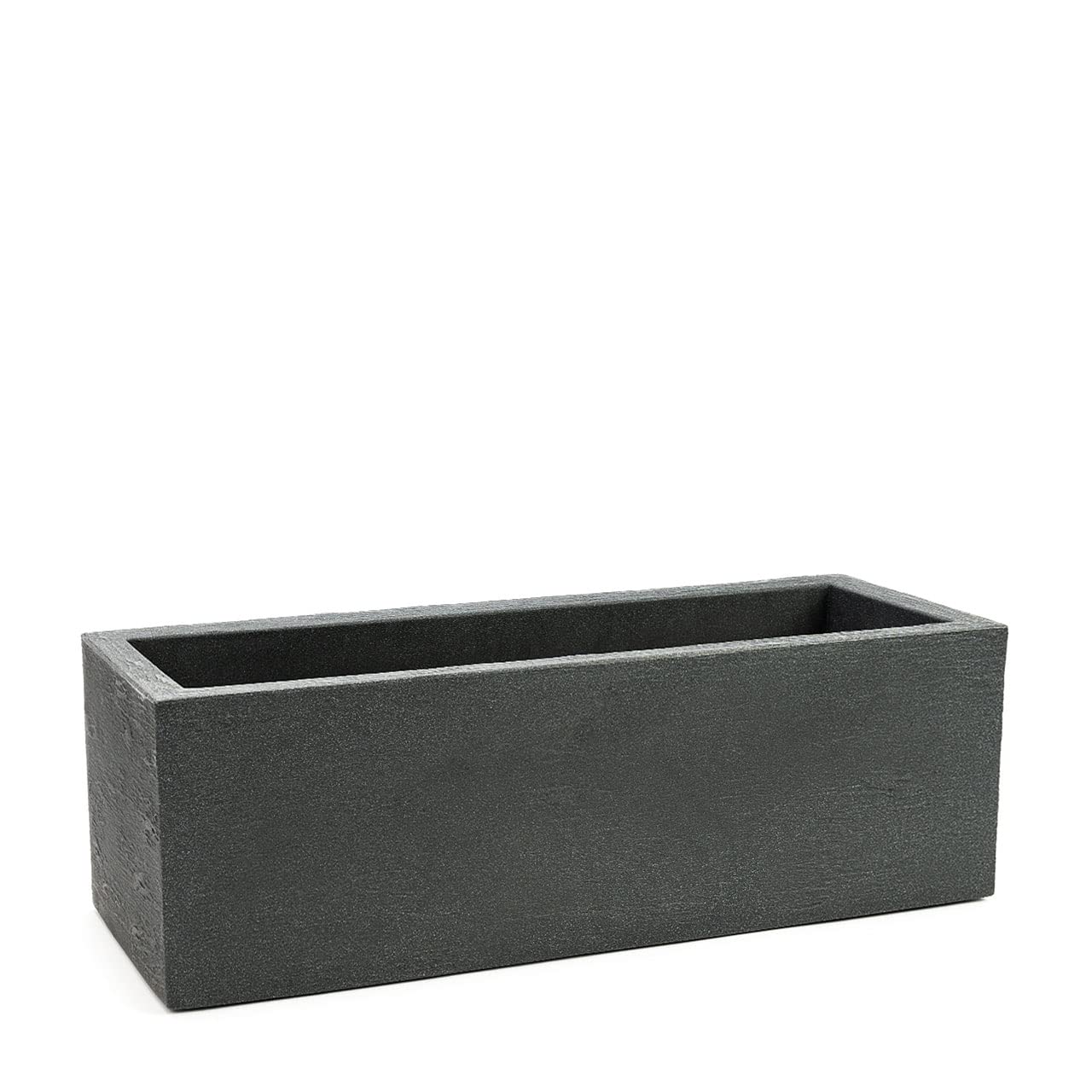 Pflanzwerk® Pots de Fleurs Tub Jardinière Anthracite Plastique 27x80x30cm *Résistant au Gel* *Protection UV* *Qualité européenne*