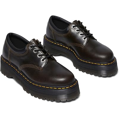 Dr. Martens 8053 Quad Leather Platform Shoes dark khaki