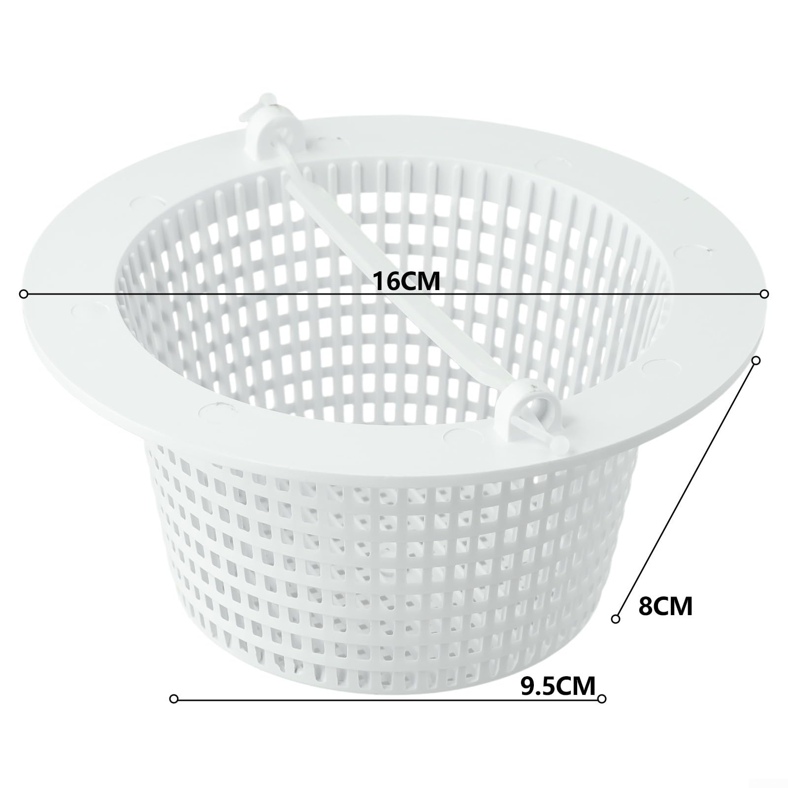 Panier D'écumoire pour Piscine Creusée, Panier Skimmer avec Poignée Panier D'écumoire pour Piscine Creusée, Panier Skimmer avec Poignée