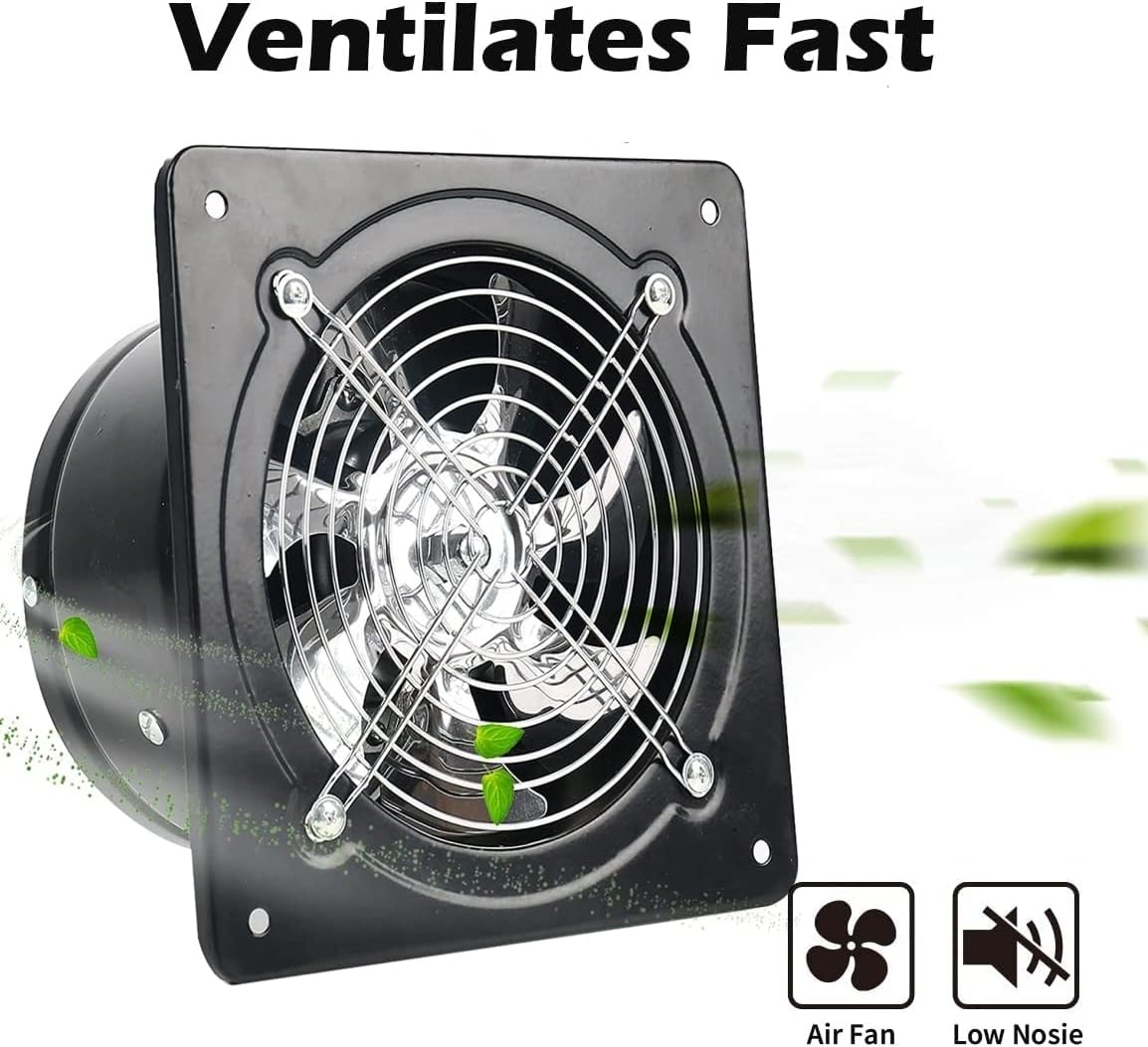 Buy Nalle 8 inch Exhaust Fan 80W 500CFM Throughwall installation