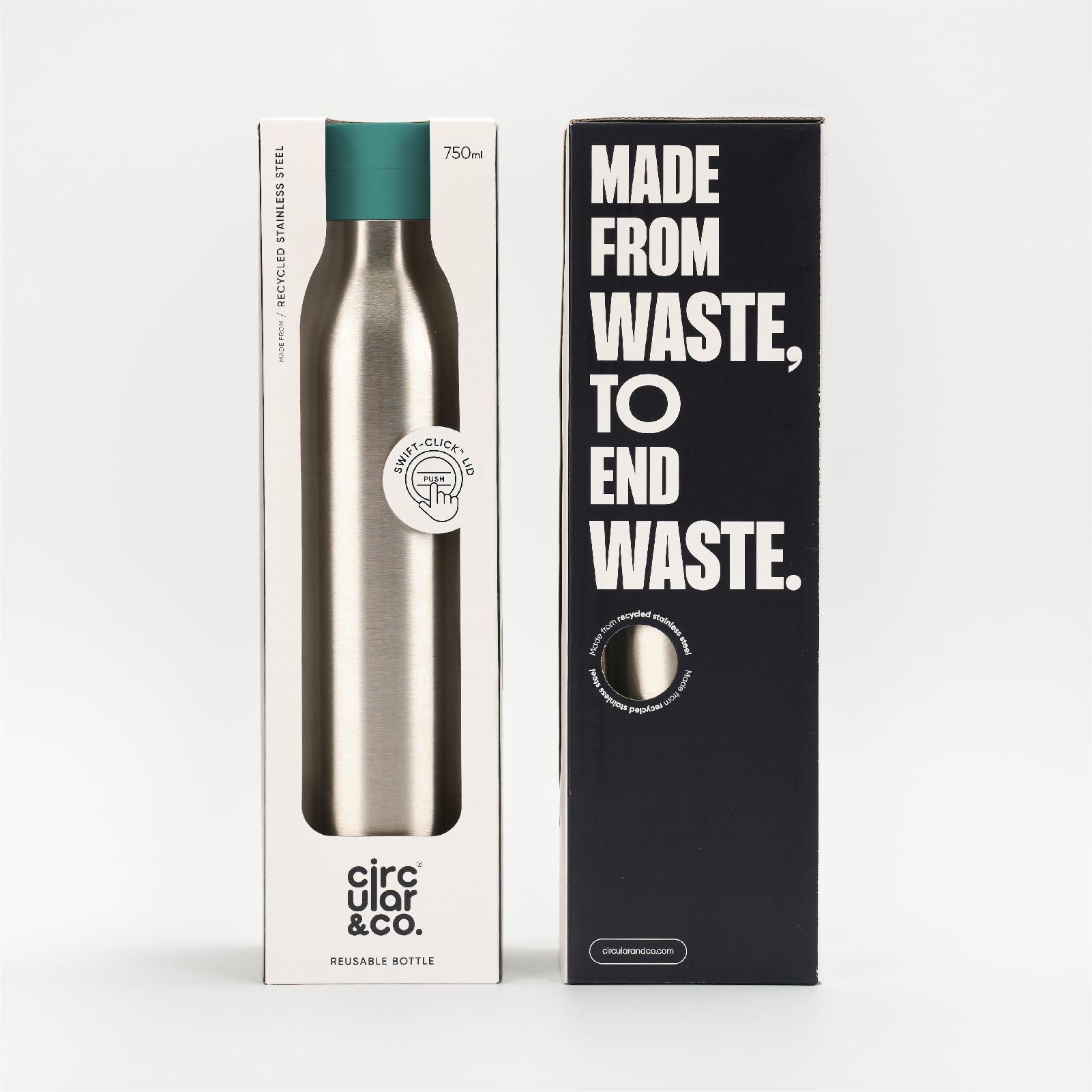 Circular&Co (Previous Generation) 750ml Stainless Steel Reusable Water Bottle, Insulated, Double Walled - Image 4