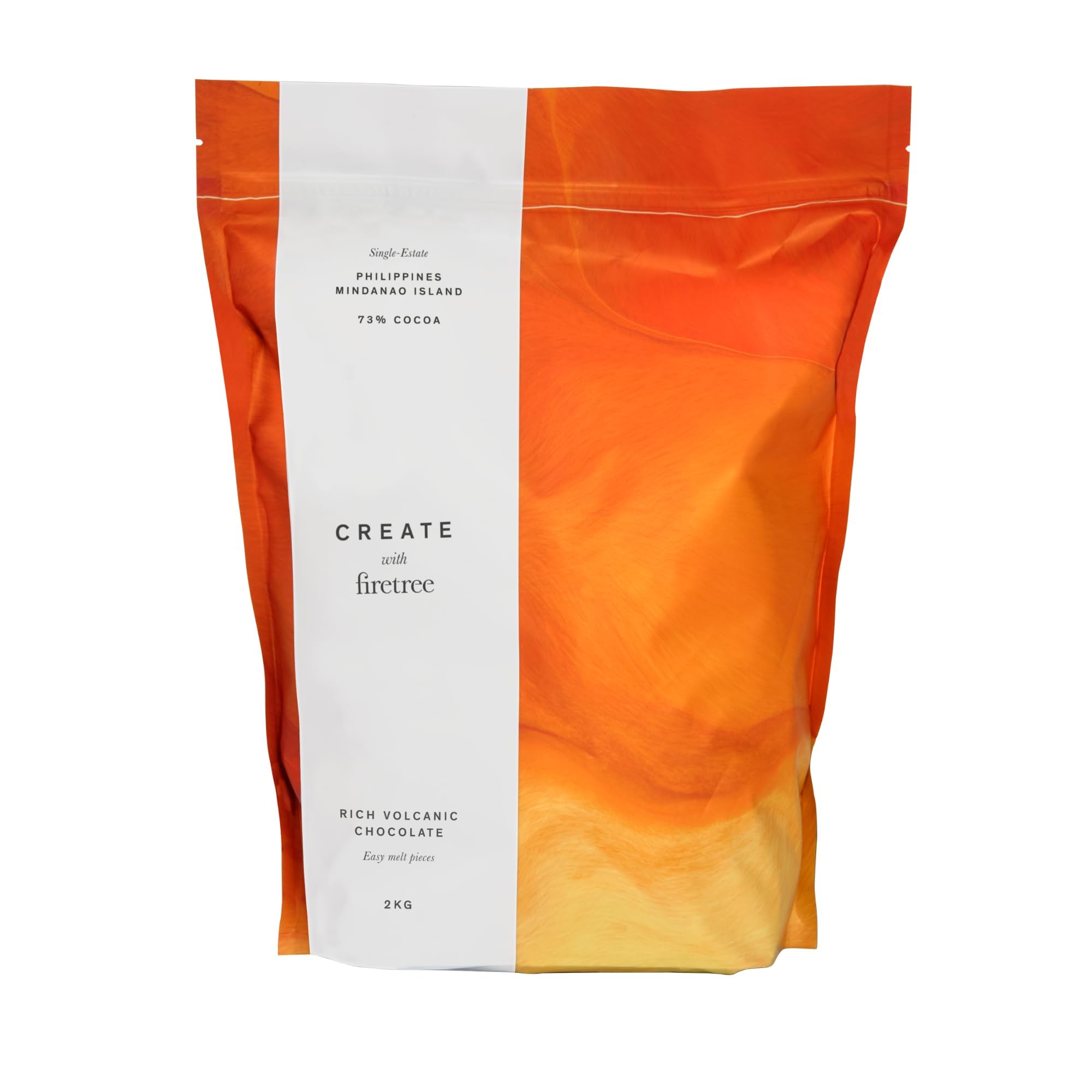 Create by Firetree Couverture - Philippines Mindanao Island 73% Cooking Chocolate Pieces - 2KG Pouch