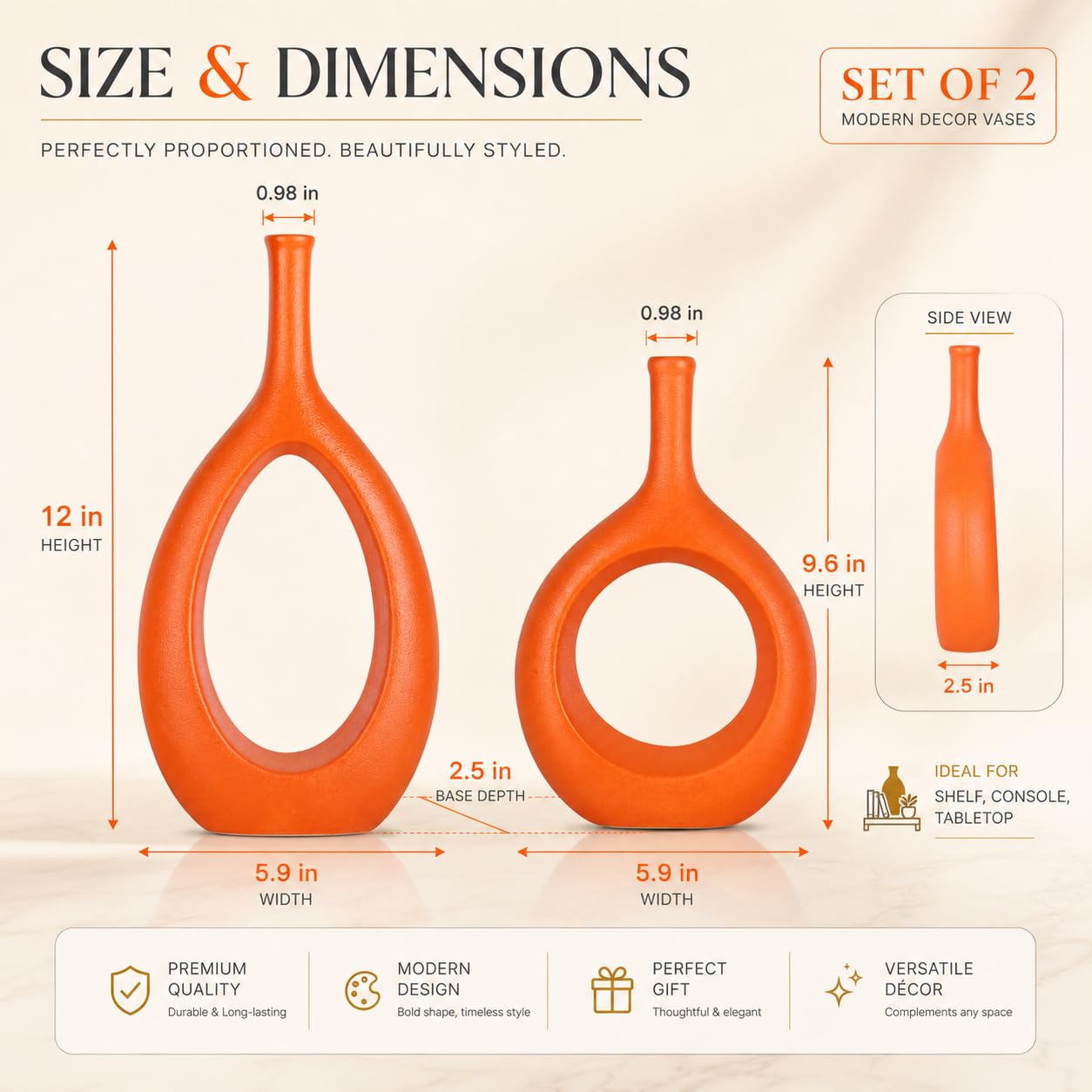 Vase Orange,Deko Orange Vase Aesthetic,Orange Deko,Pampasgras Deko Wohnzimmer,Zitronen Vase,Keramik Vase für Pampasgras,Moderne Vase Set,Blumen Vase 30cm Hoch,Couchtisch Deko,Home Decor,Vasen Hochzeit