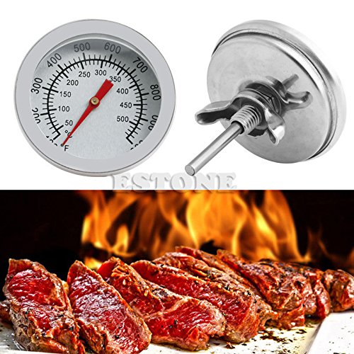 50500â„ƒ Barbecue BBQ Smoker Grill Stainless Steel Thermometer