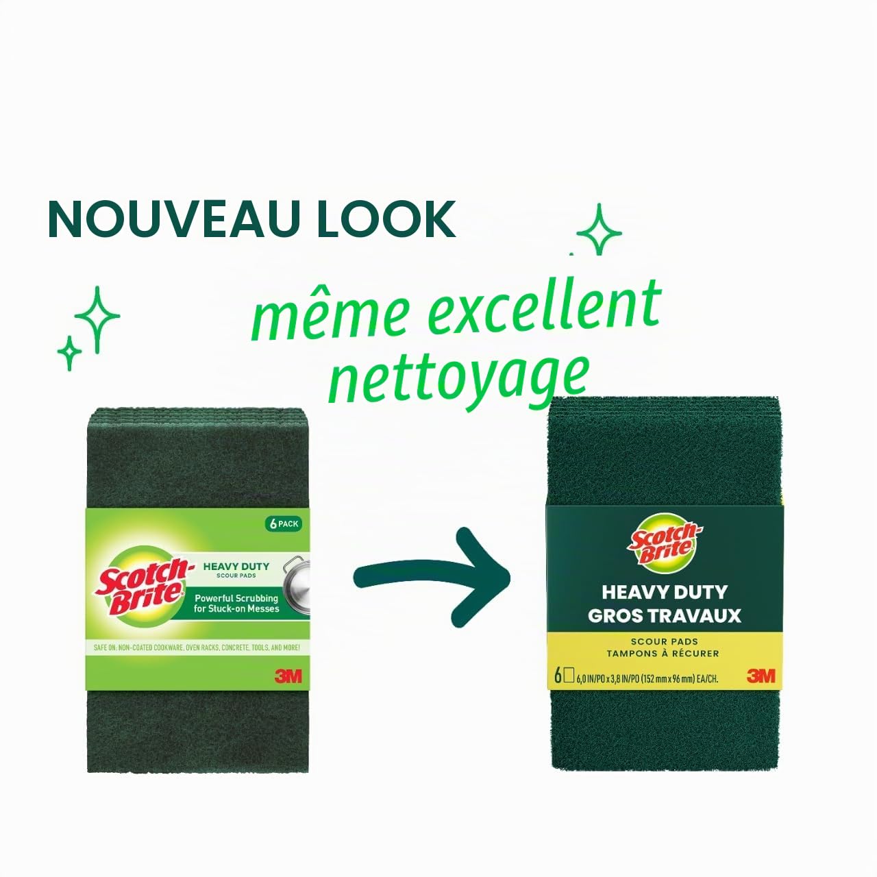 Scotch-Brite Lot de 30 tampons à récurer Robustes pour Cuisine et Nettoyage de la Vaisselle