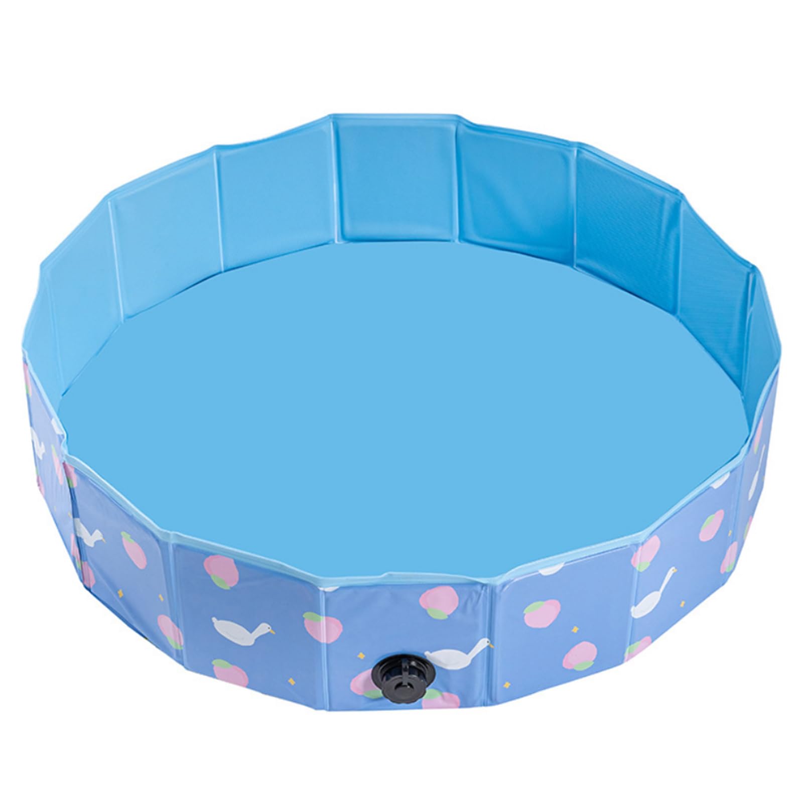 LINXAS Pool, 47.2 inches (120 cm), Round, No Air Pump, For Kids, Pets, Foldable, Garden, Home, Indoor, Outdoor, Water Play, Baby Pool, Home, Bathtub, Outdoor (Blue)