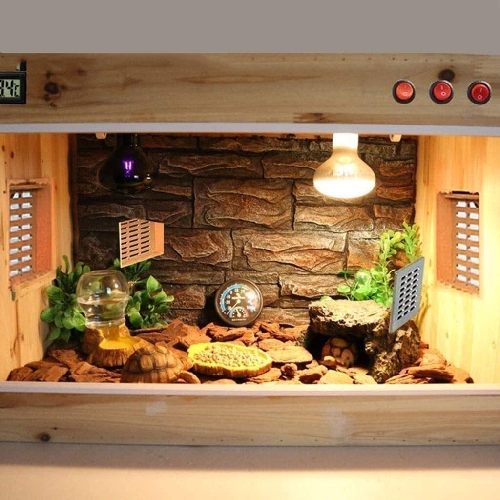 Zbiornik do hodowli płazów, terrarium dla gadów biurowych, pudełko izolacyjne, zbiornik do obserwacji hodowli-klatka dla gadów płazów jaszczurka żółw wąż
