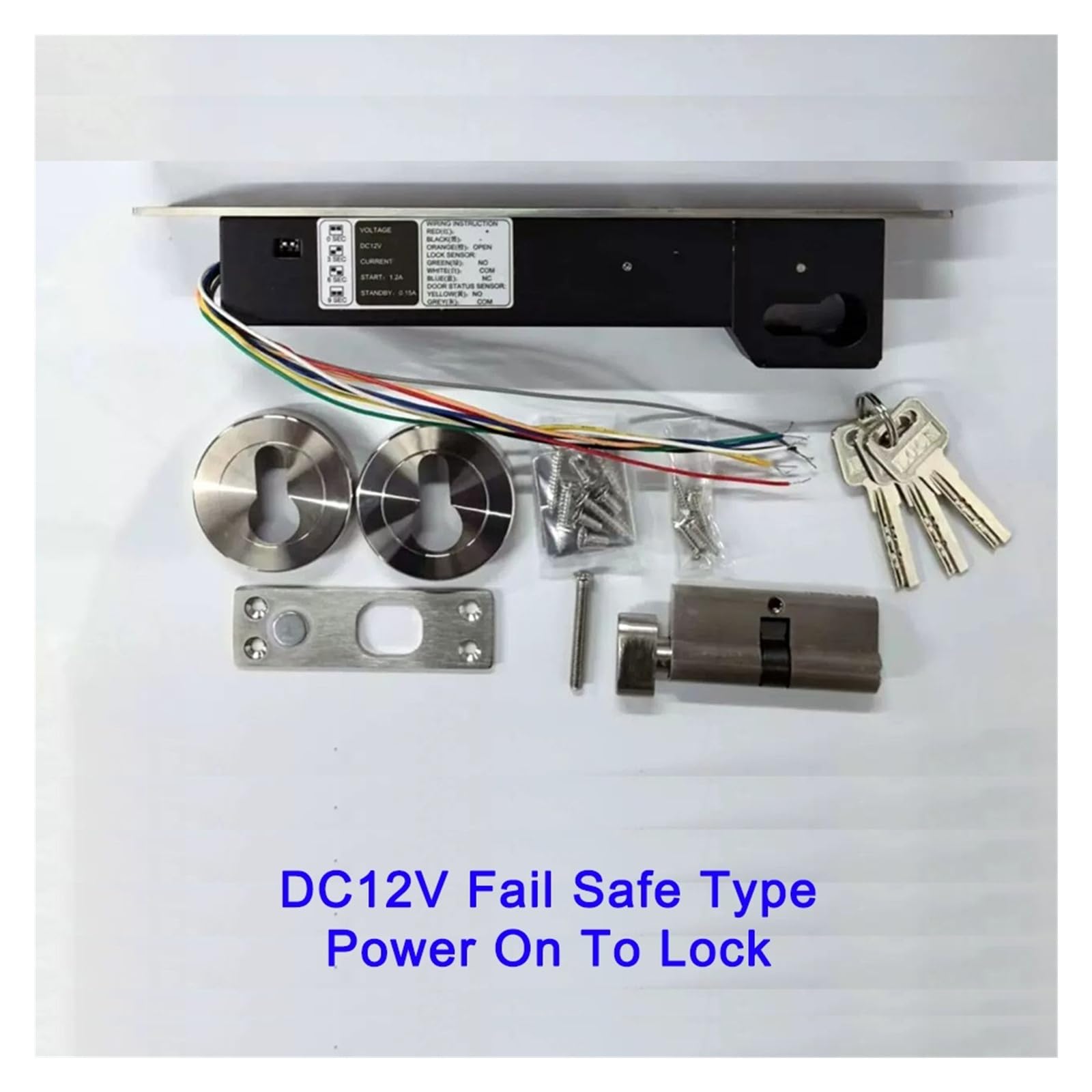 Elektryczna blokada śrubowa DC12V Fail Secure or Fail Safe | Zamek elektryczny (zabezpieczenie przed uszkodzeniem)