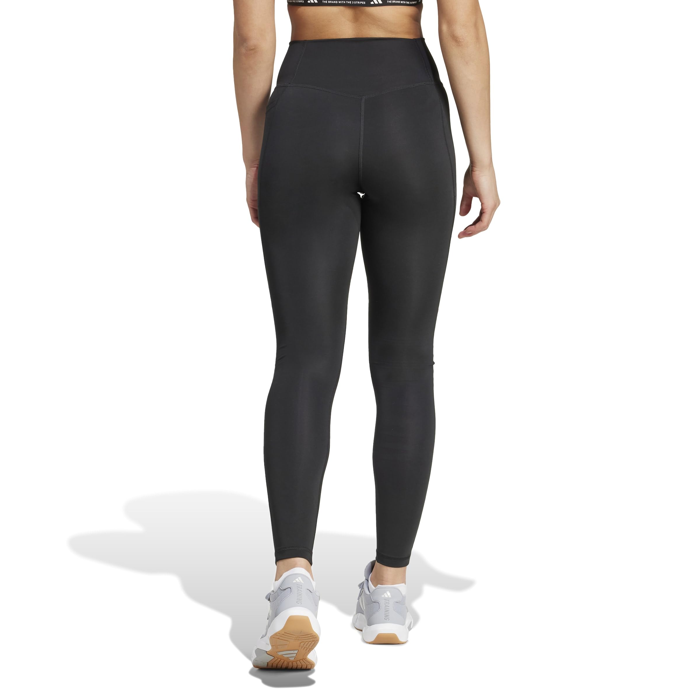 adidas Optime Essentials Stash Pocket Full Length Leggings - Rajstopy Kobiety