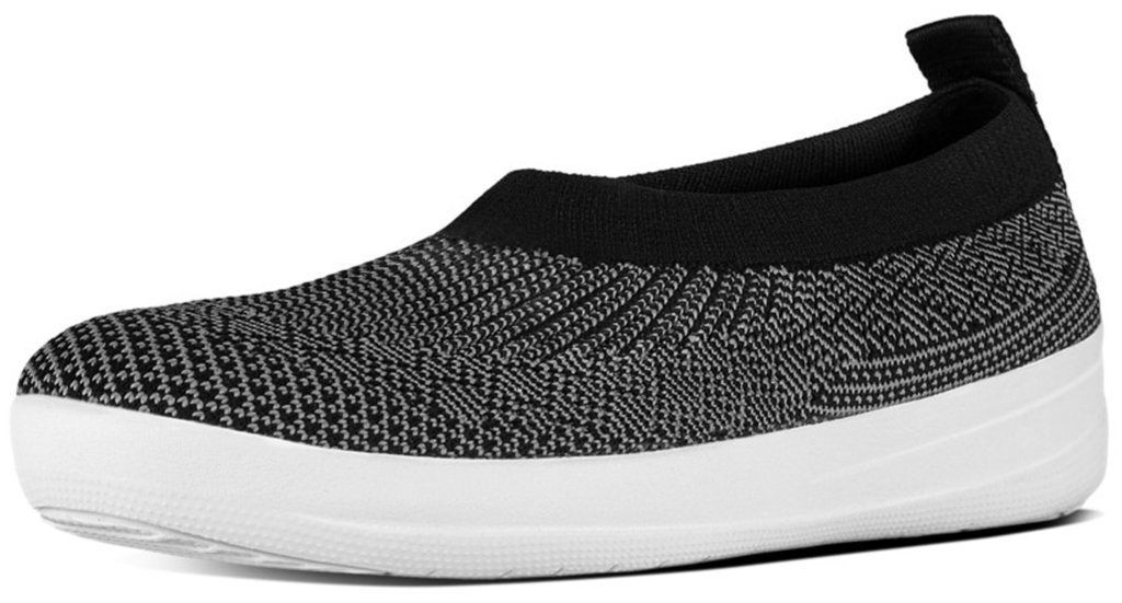 FitFlop Women's Crystal Uberknit Ballerina Ballet Flat