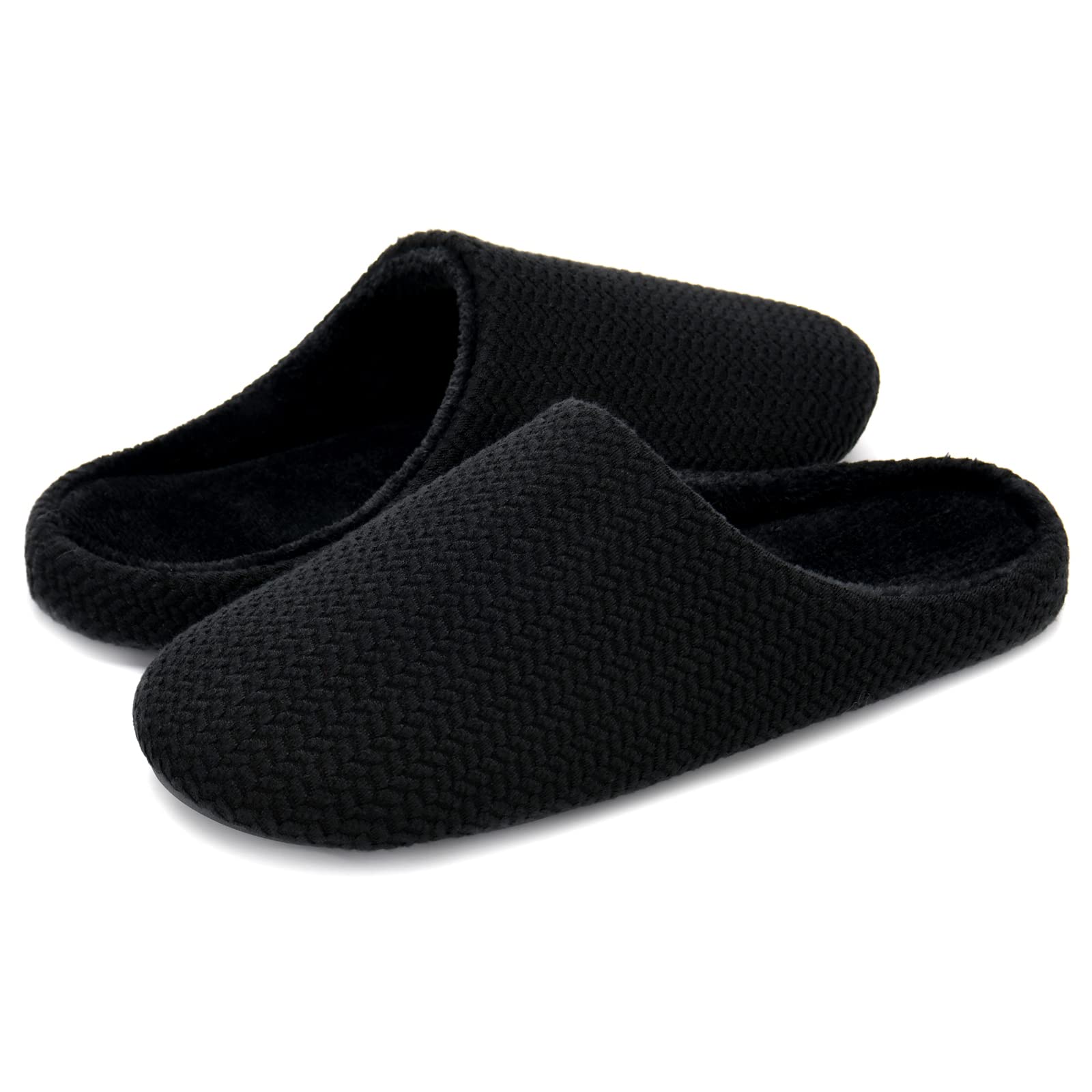 Photo 1 of ***FACTORY SEALED***Breathable Womens Slippers High Elasticity Foam Slippers for Women?Womens Slippers with Non-Slip Sole House Slippers with Non-Slip Sole 11-12 Black