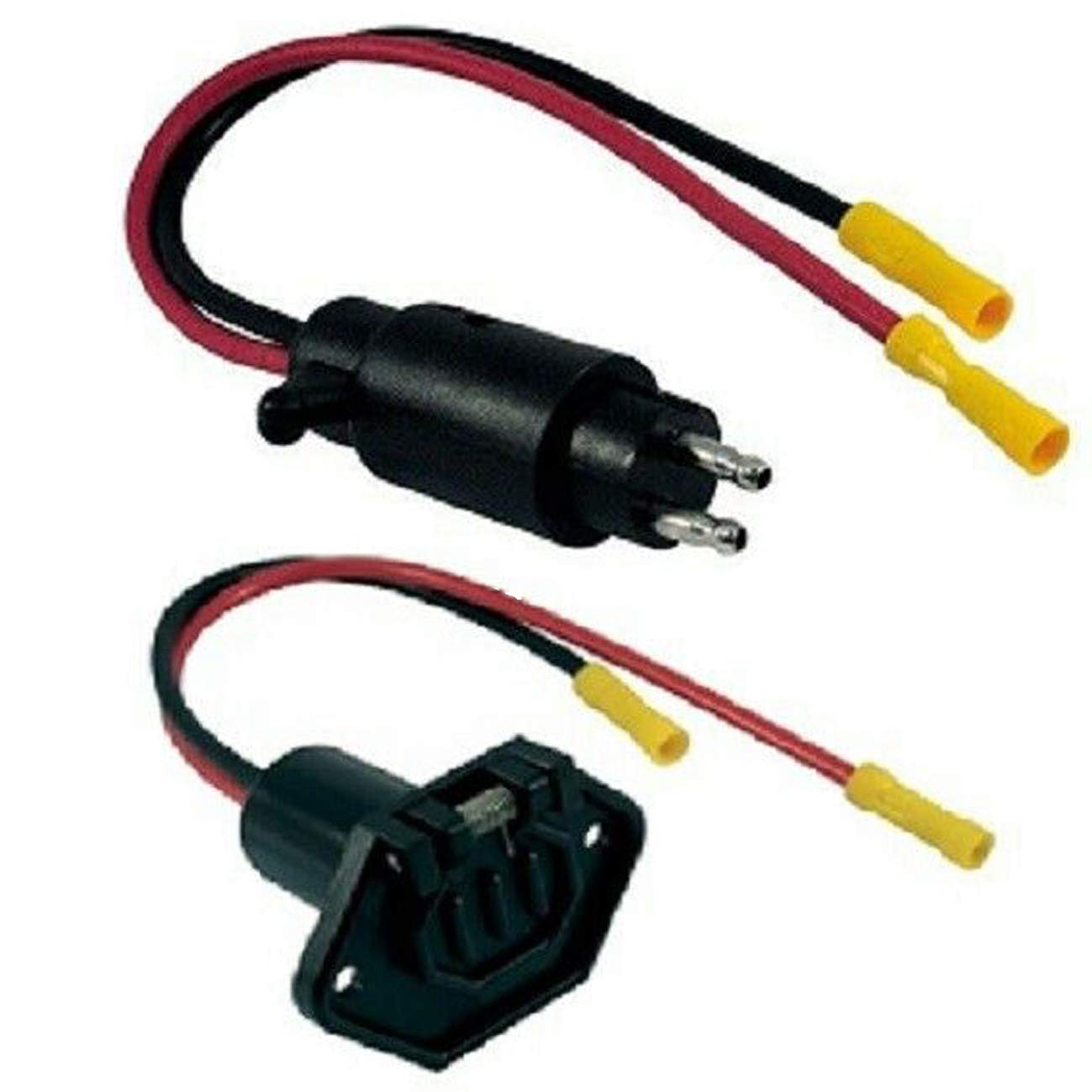Buy Marine Boat Trolling Motor Plug and Socket Set 12V 2Wire 10 Gauge