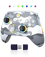 Vista 10 de EasySMX X15 PC Controller - Enhanced Wireless Bluetooth Controller with Hall Joysticks/Hall Triggers/RGB Lighting - No Stick Drift, No Dead Zone