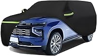 Vista 13 de Fundas impermeables para automóvil para Ford Bronco 2021-2024 de 2 puertas (negro) 210T, personalizadas, resistentes, impermeables, protección