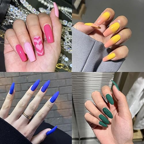 Miniatura 8 de VENALISA - Juego de 12 esmaltes de uñas de gel verde, verde salvia, esmeralda, verde oliva, verde claro, de alto brillo, para manicura francesa,