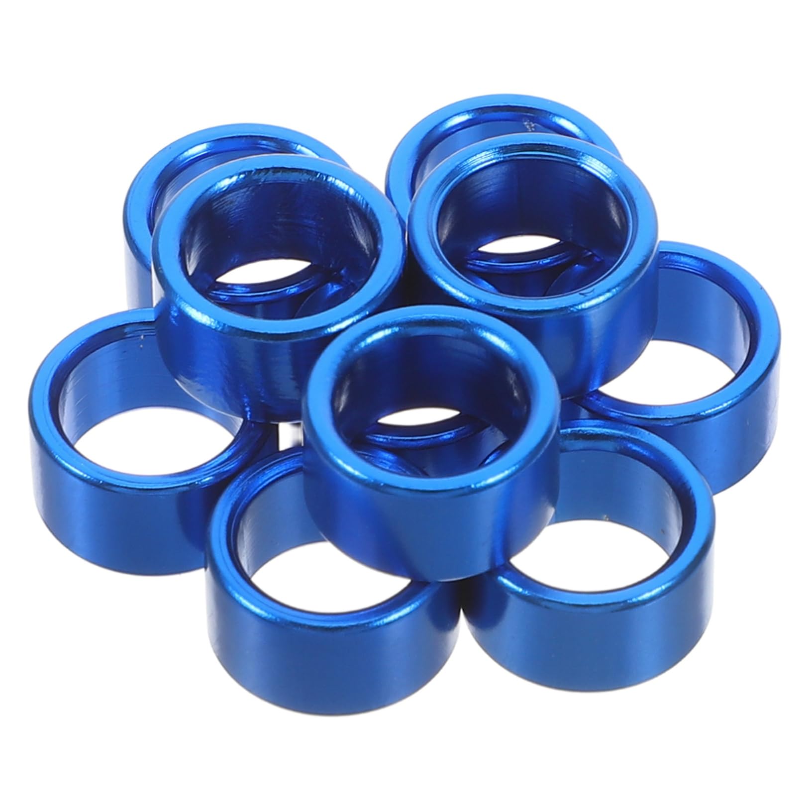 OFFSCH 10pcs Bird Leg Bands Pigeons Aluminum Ring Doves for Pigeons Id Bands Comfortable Training Rings for Bird Health Blue