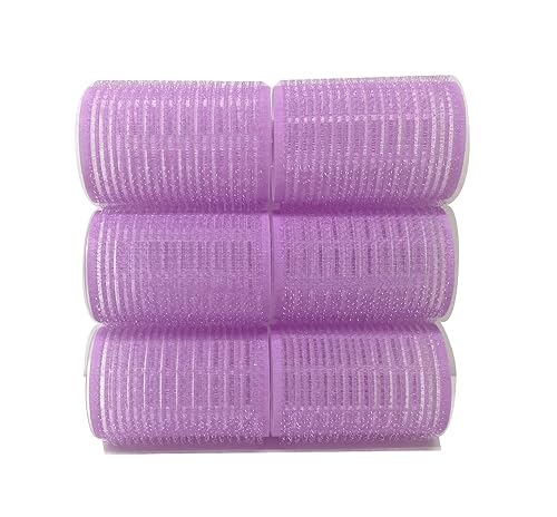 Miniatura 1 de Rodillos de pelo autoagarre de colores grandes 6 unidades