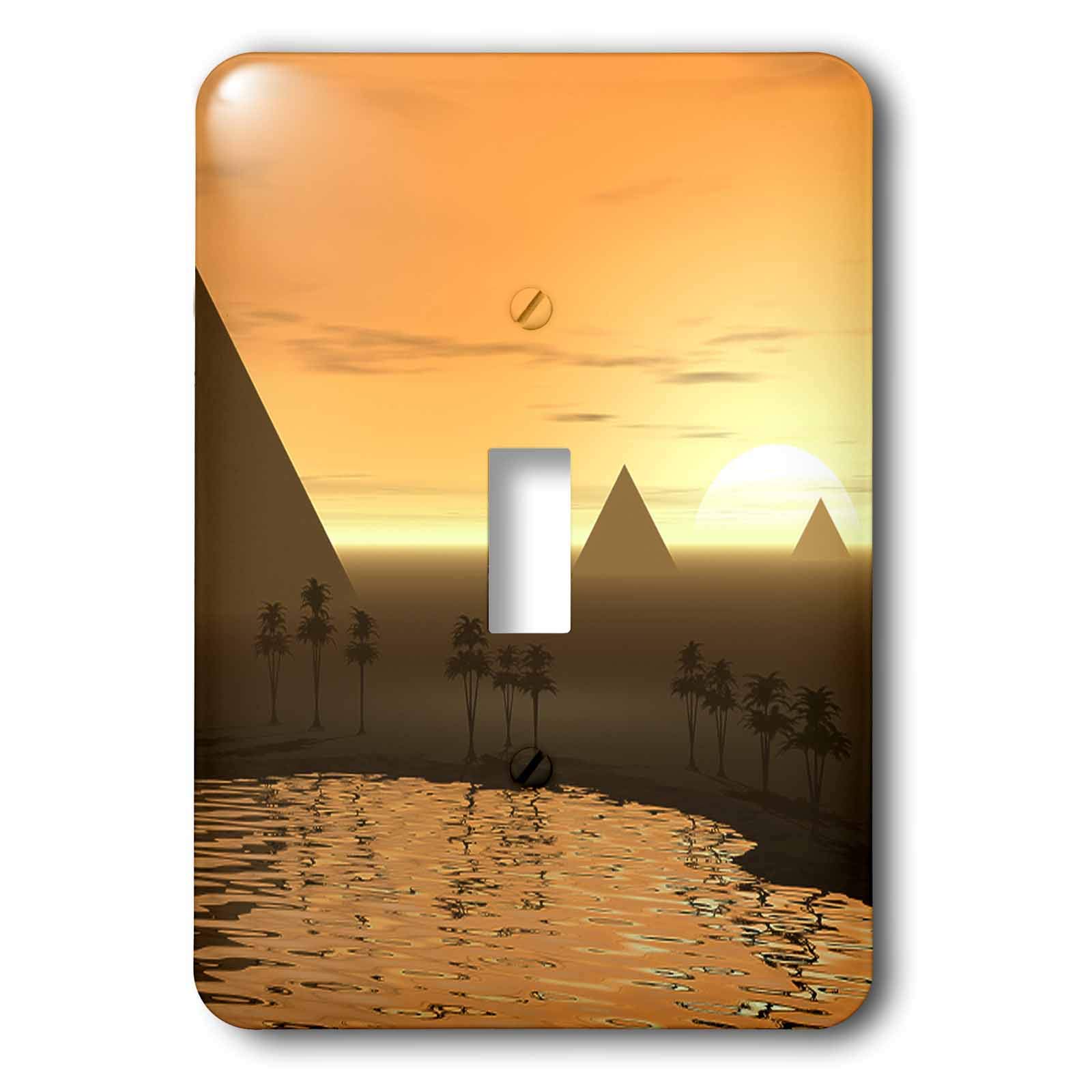 Interrupteur pyramides de Gizeh pour remplacer une plaque unie