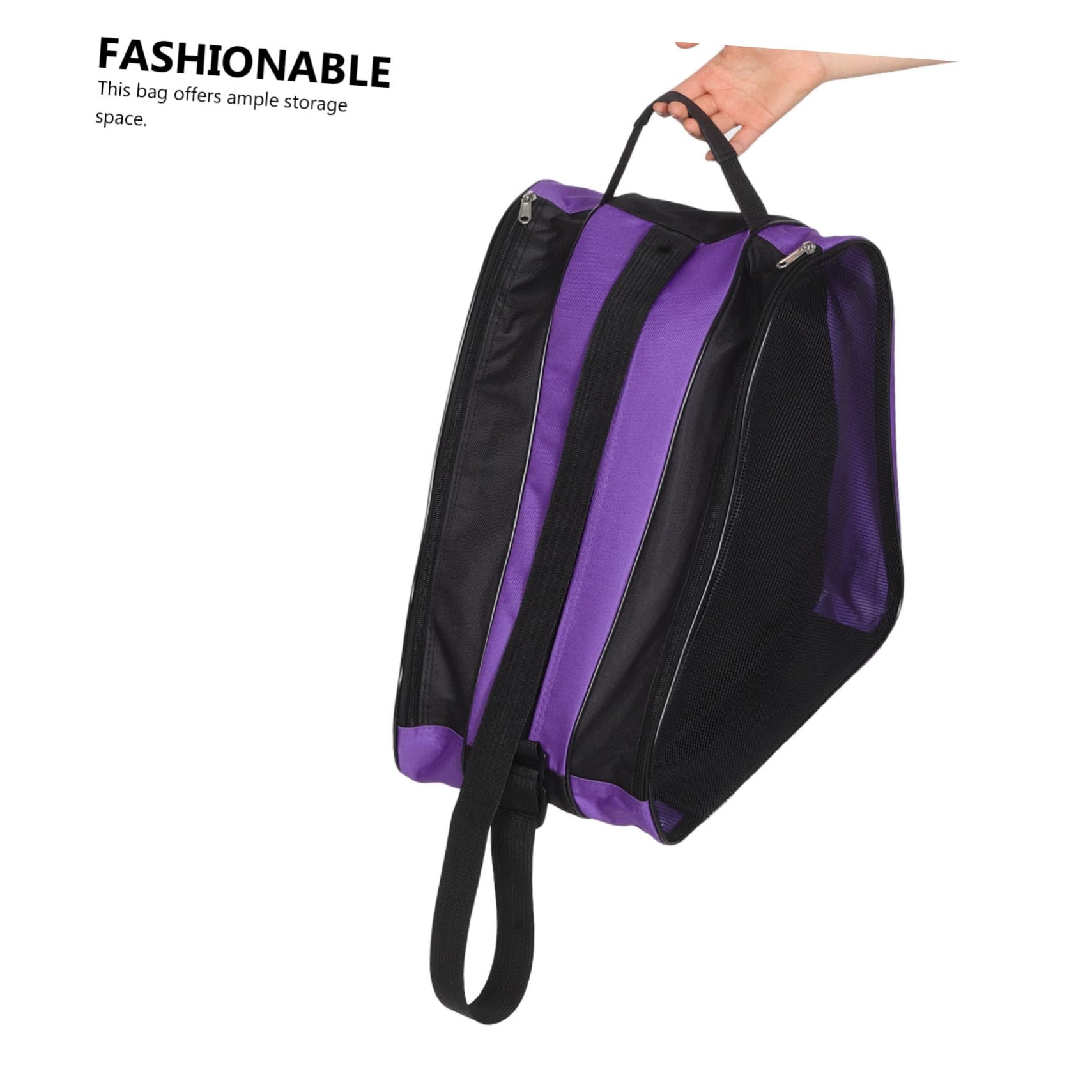HANABASS 2 Pièces Housse de Transport pour Patins à roulettes Pochette pour Patins à Glace Léger Grande Capacité Organisateur pour Accessoires