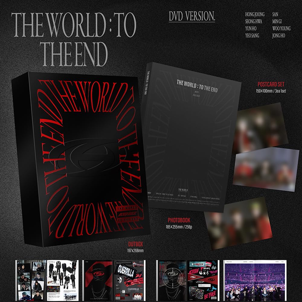 ATEEZ - THE WORLD : TO THE END (DVD+PLAYCODE set) + seller photocard