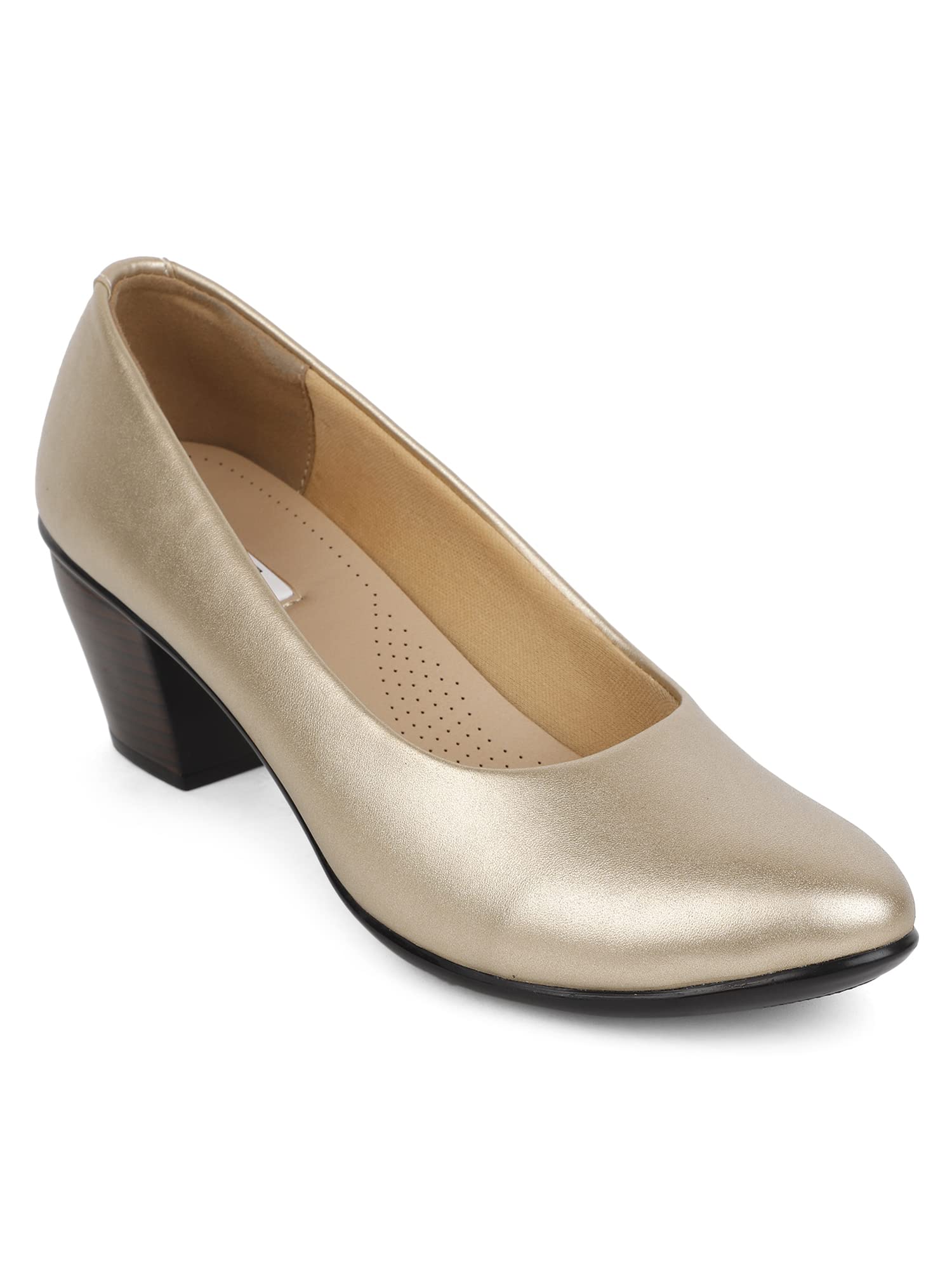 ELLE Womens Gold-Toned Block Pumps (B0BQF9RD1M) Amazon Price History, Amazon Price Tracker