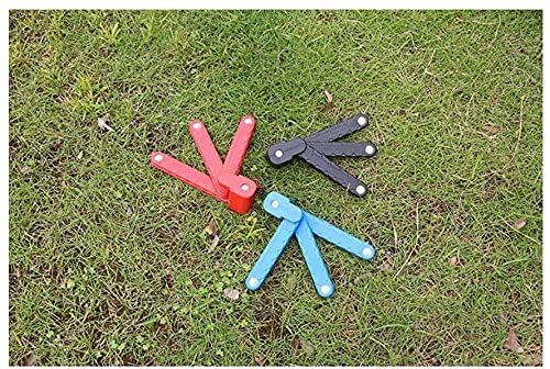 Candado antirrobo Plegable para Bicicleta, de Acero Inoxidable, para Deportes al Aire Libre (Color: Rojo)