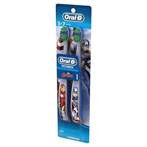 Miniatura 3 de Oral-B Pro-Health Stages Avengers Assemble Cepillo de dientes (suave) 5-7 años de edad, dos unidades.