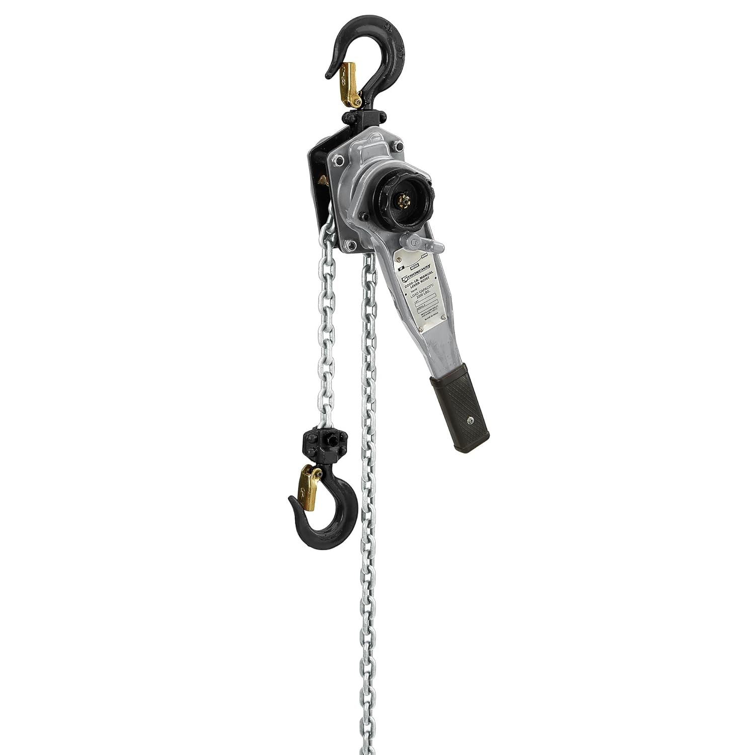 Strongway HeavyDuty Lever Chain Hoist, 2200Lb. Capacity, 5ft. Lift