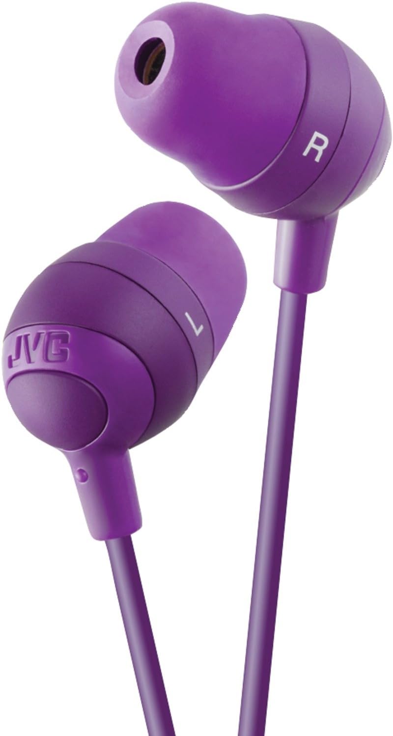 JVC HAFX32V Marshmallow Earbuds, Violet Electronics