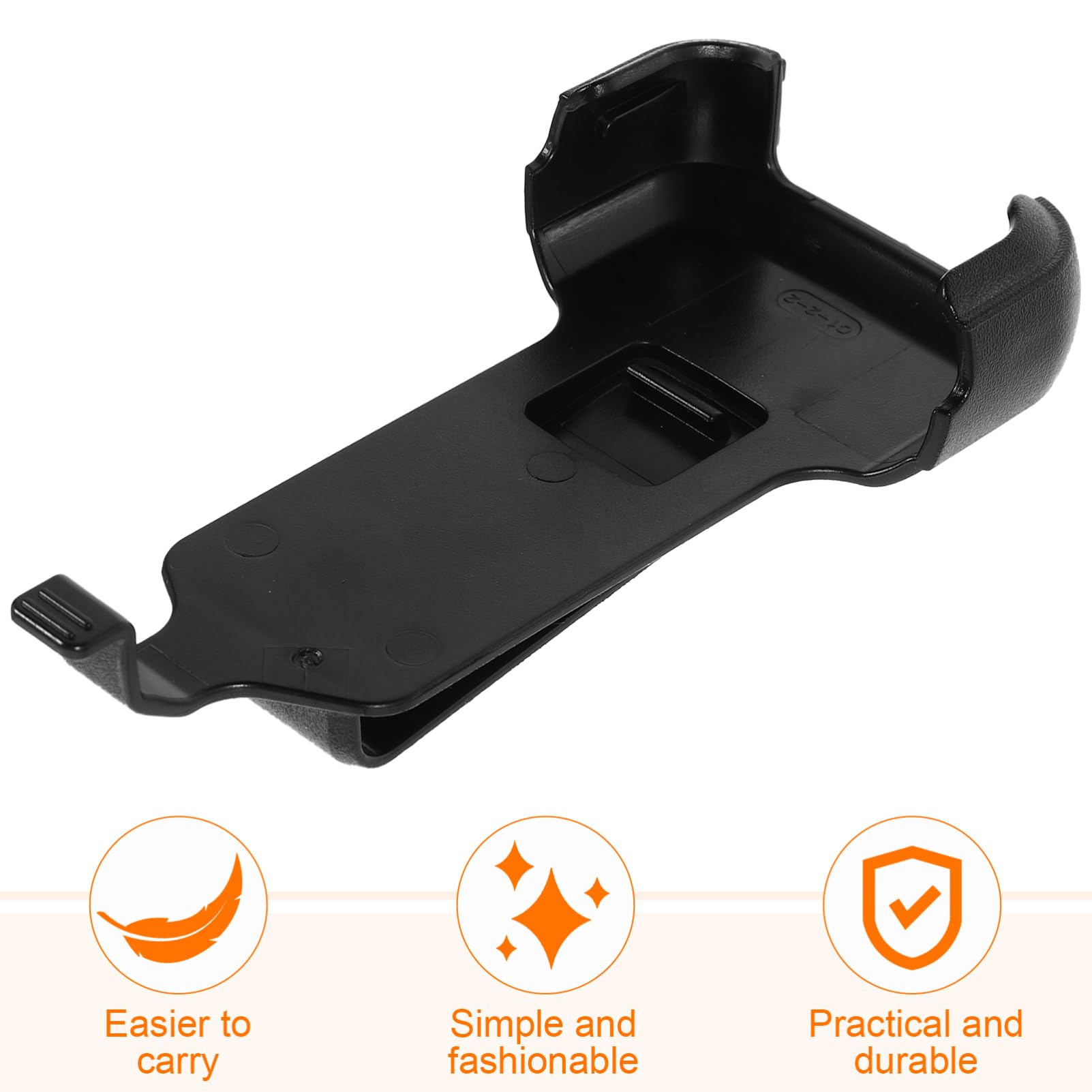 Abaodam 4 Pcs Belt Clip Radios - Speaker Stands Hooks Radio Accessories Plastic Belt Brackets Interphone Clip Intercom Hook Waist Clips Abs Black