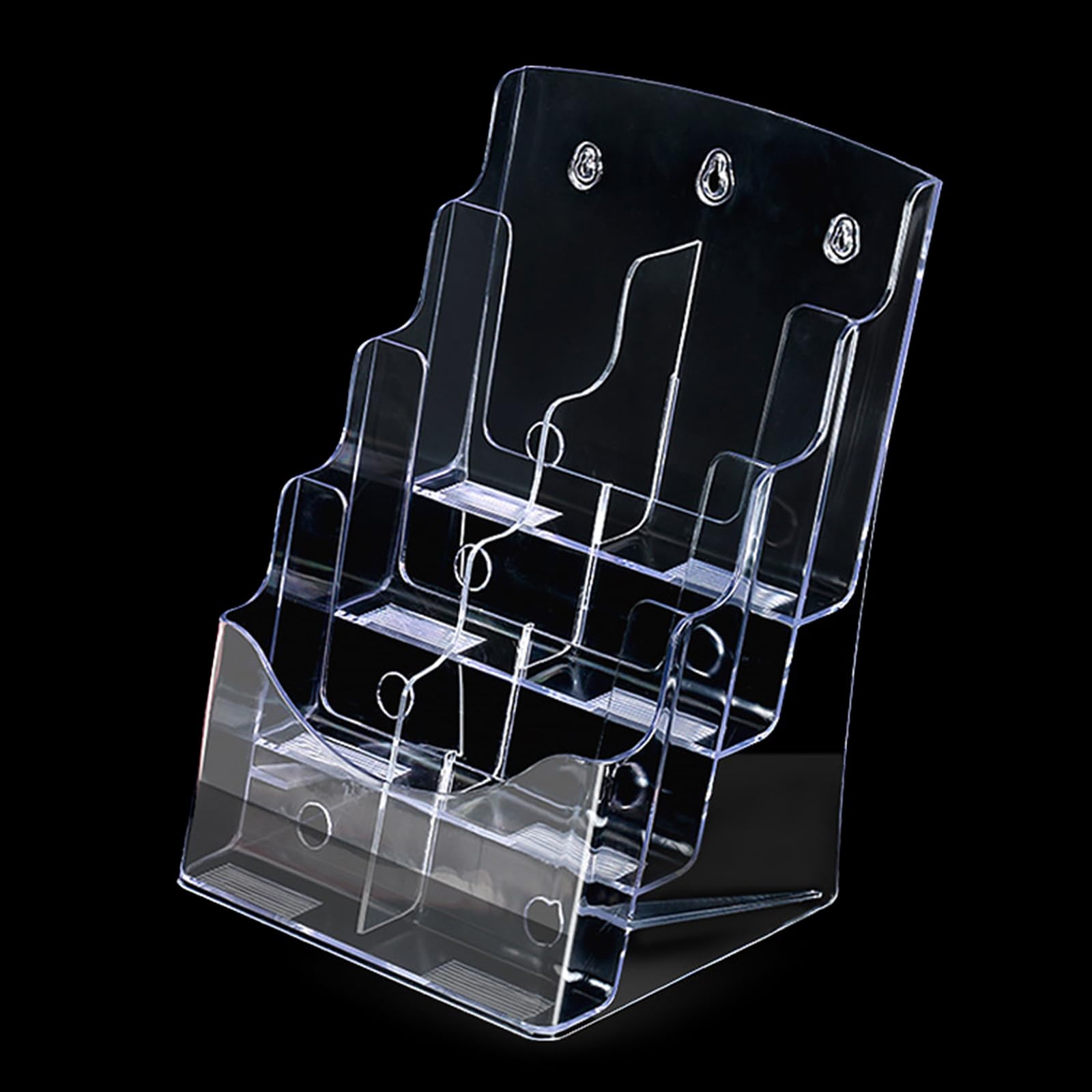 HDOYTXXM Clear Brochures Display Stand Acrylic Brochures Holder Flyers Pamphlets Stand Literature Rack