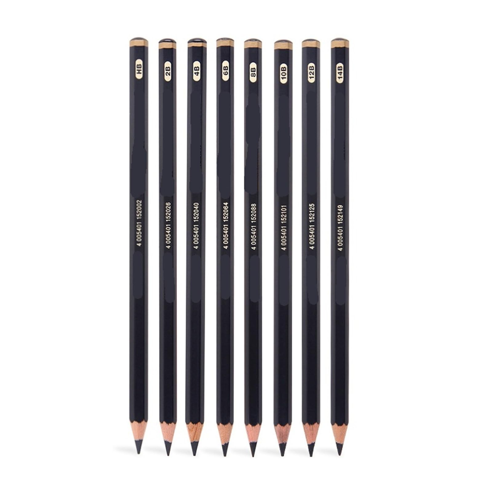 8-teiliges Bleistiftset HB, 2B, 4B, 6B, 8B, 10B, 12B, 14B Skizzieren, Zeichnen, Künstler