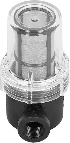 Miniatura 5 de OKJHFD Filtro de cerveza en línea, 12 hembra NPT en línea colador para elaboración casera 150 micrones 80 malla de agua y cerveza para mejorar el