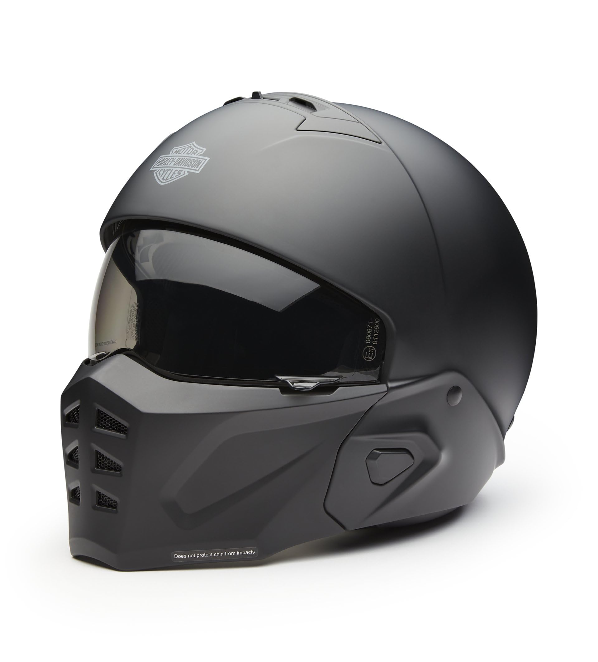 H-D Ultra X16 2-in-1 Matt Schwarz Motorrad Jet Helm