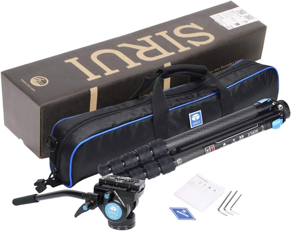SIRUI ST-125+VA-5 Tripod and accessories in box