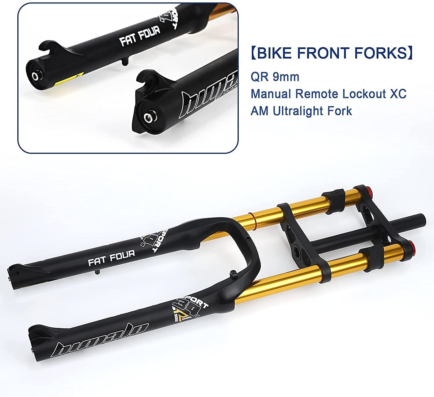 Amazon.co.jp: BMXフォーク、26インチバイクサスペンションフォーク 