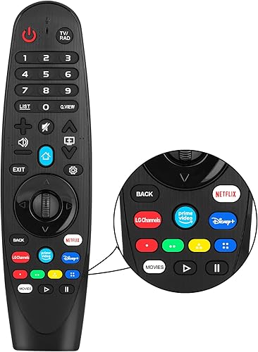 Miniatura 7 de Control remoto universal LG Voice Magic AKB75855501, repuesto para modelos LG Smart TV AN-MR20GA AN-MR19BA AN-MR18BA AN-MR650A 2021 2020 2019 2018