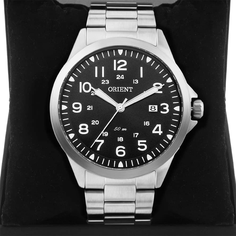 Relógio Orient Masculino Analógico Quartz MBSS1380 P2SX Prata, Preto em promoção! Veja a oferta e mais achadinhos de Relógios de pulso 6 Hoje é o melhor dia para comprar Relógio Orient Masculino Analógico Quartz MBSS1380 P2SX Prata, Preto com aquele preço maroto! Promoção! Aproveite a oferta! 6