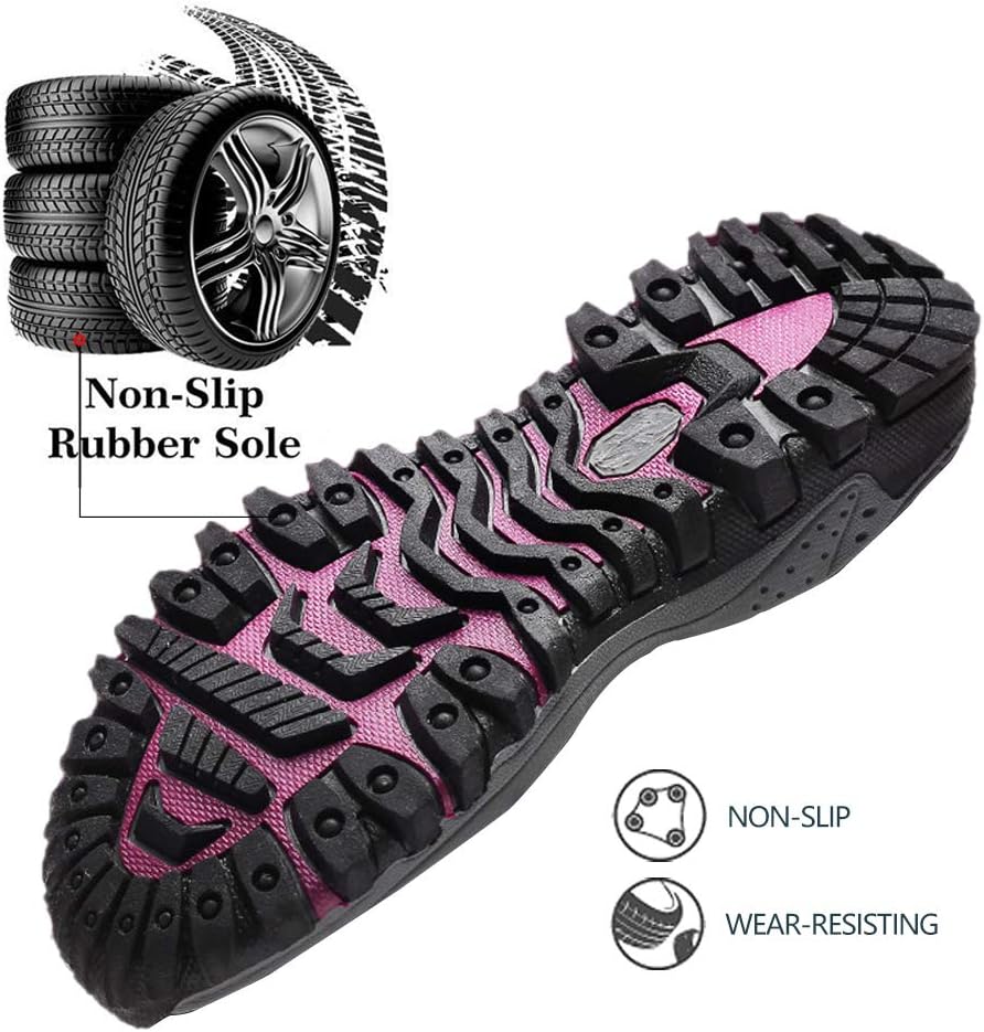 TBBY Women's winter thermal villi leather platform fashion high top boots Outdoor Walking Shoes Non-Slip hiking shoes