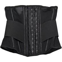 Women Waist Trainer Belt, Neoprene Shapewear Waist Cinchers Corsets Fat Burning Tummy Control, for Weight Loss,Black,XXS