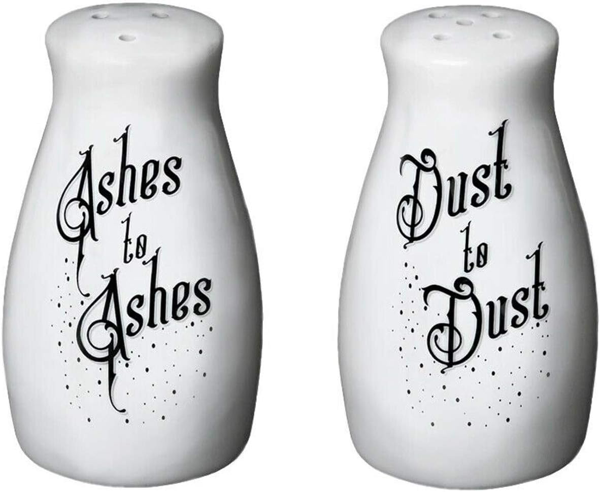 Ashes to Ashes/Dust to Dust Salt & Pepper Shaker Set