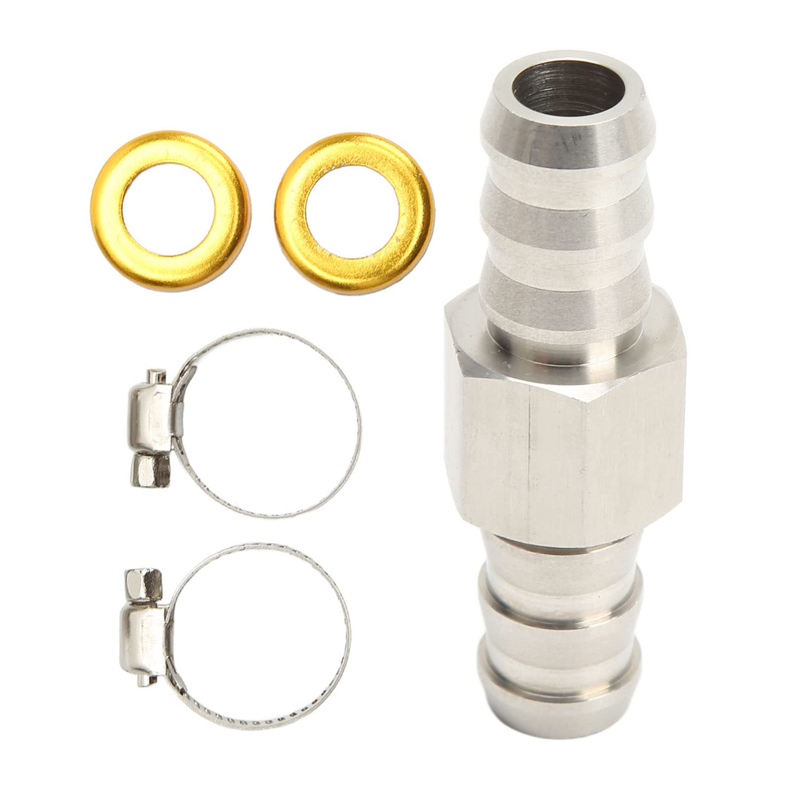 Raccordo a T per Manometro Tubo Carburante, Adattatore per Raccordo a T per Carburante Installazione Semplice Acciaio Inossidabile 304 per Refrigerante per Cambi (1/2 poll)