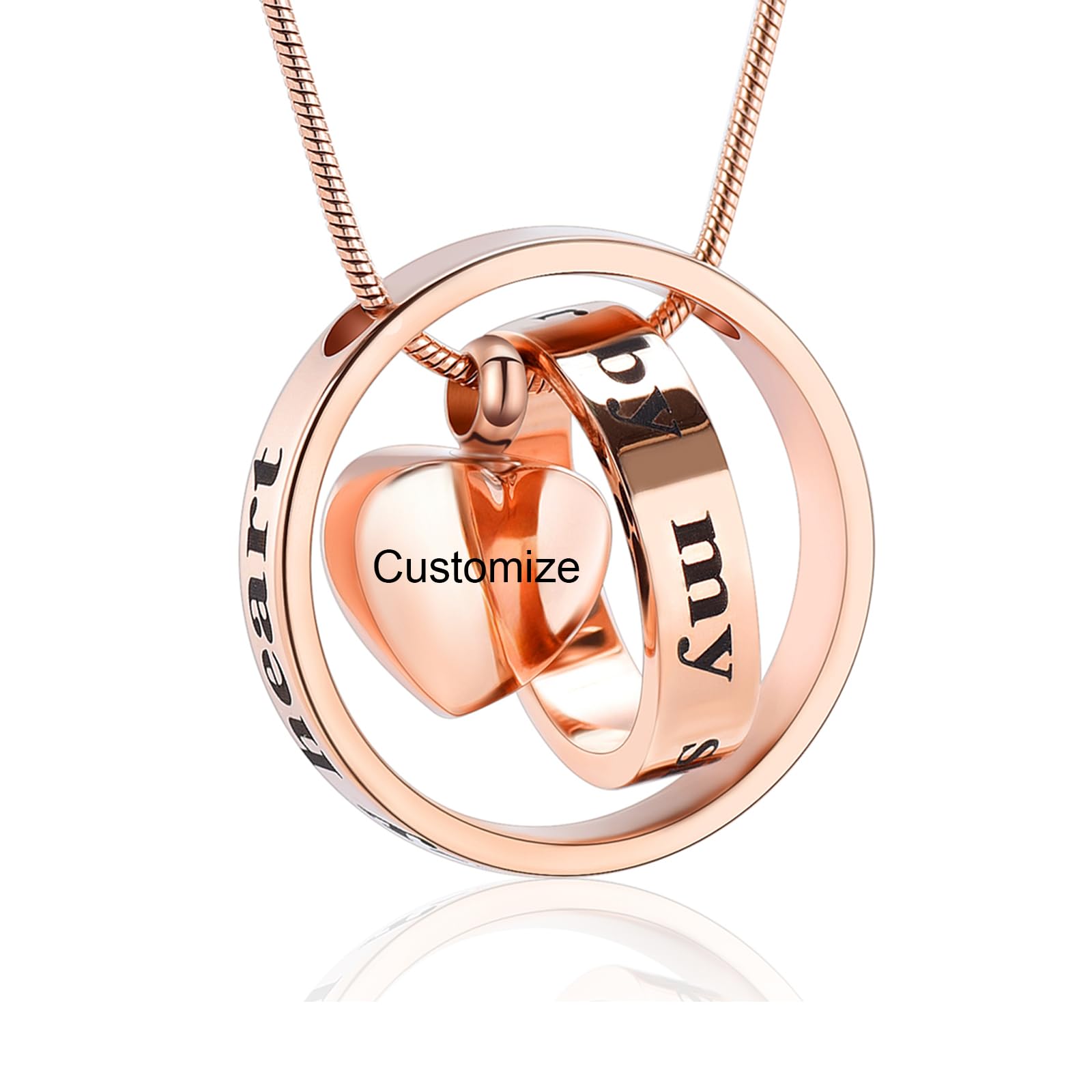 Forever in My Heart,No Longer by My Side Pet Cremation Jewelry for Ashes of Dog/Cat Funeral Keepsake Urn Necklace Paw Print Memorial Necklace โ image 1