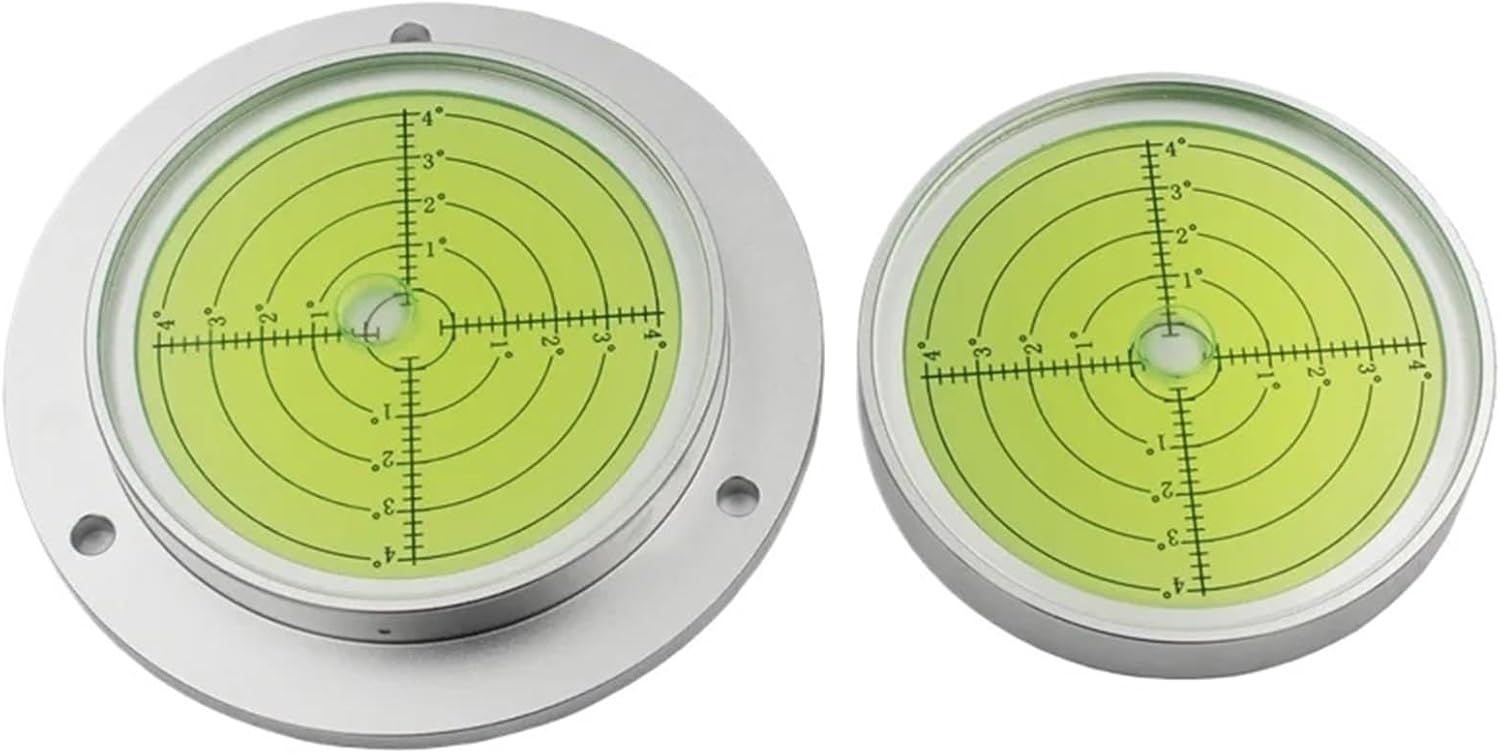 Circular Round Spirit Level Bubble Large Heavy Machinery Leveling Balance Device Instrument Green Dia130mm 100mm 1PCS(Diameter100mm)